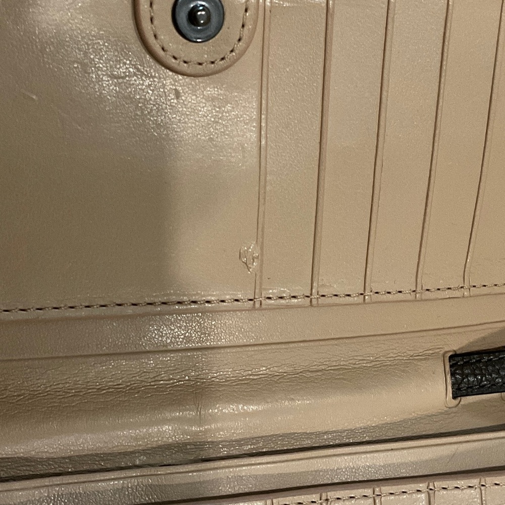 Coach Dark Brown Leather Clutch - Picture 3 of 6